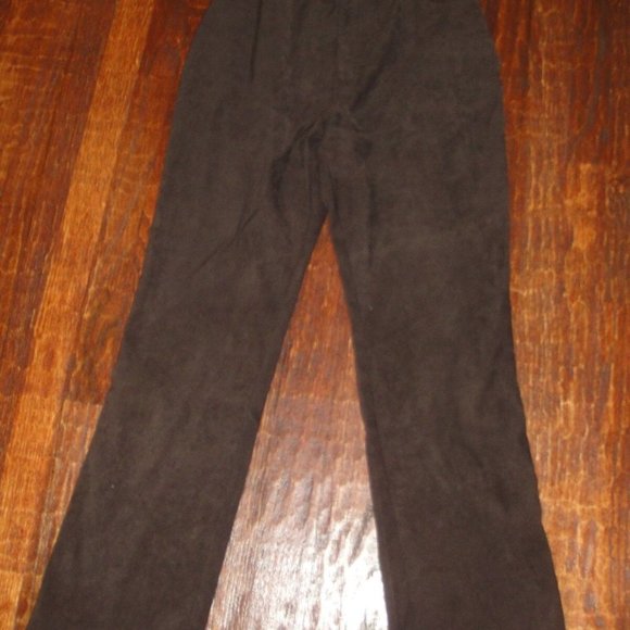 Lot of 3*MOLESKIN Suede PANTS*black~brown~olive green*David Hollis & Denim Co- 6 - Picture 4 of 9